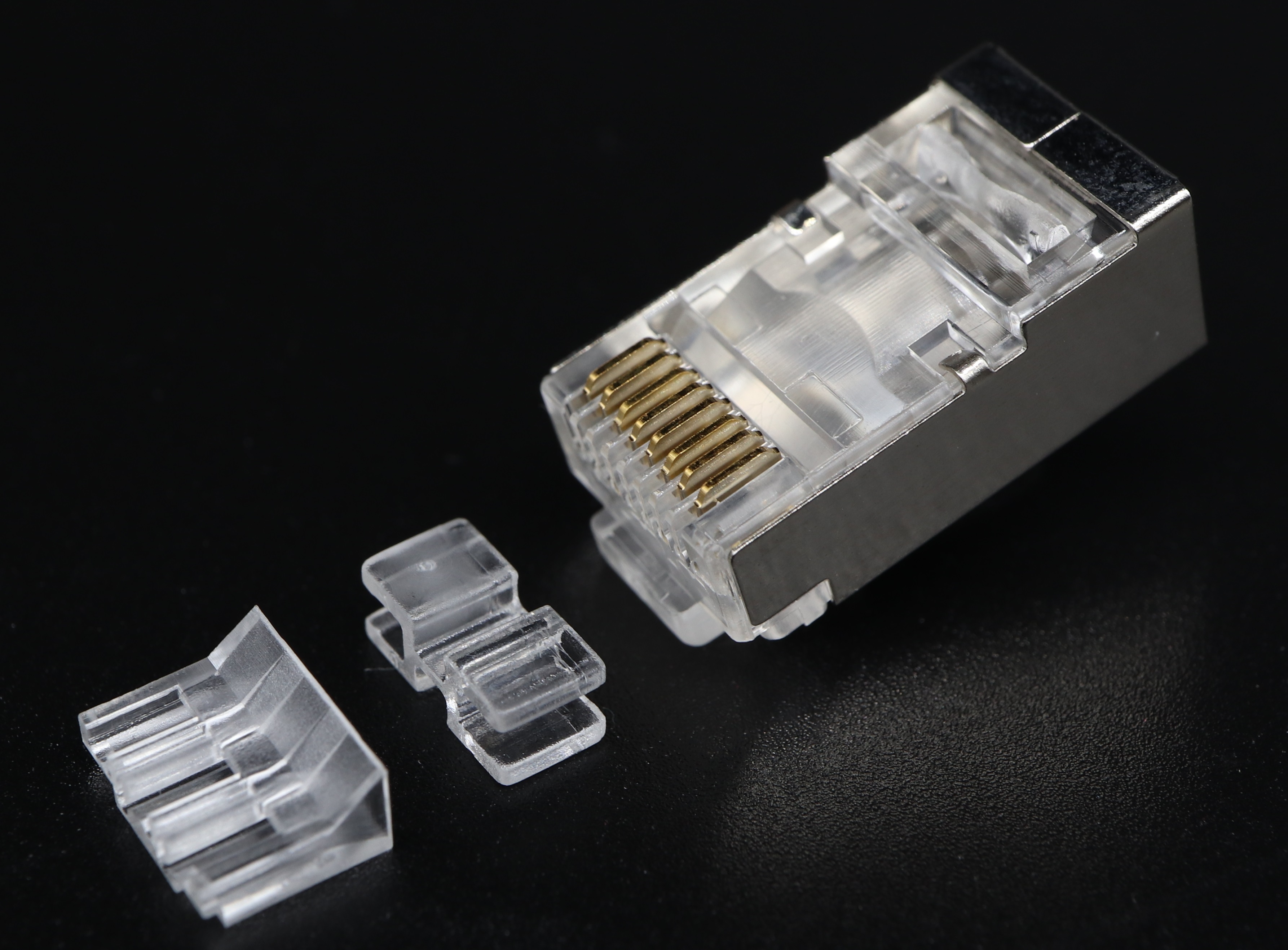 P8-064-2 - C6A 8P8C-F-RV STP-1.1 mm RJ45 Modular Plug - Plug Master Industrial Co., Ltd.